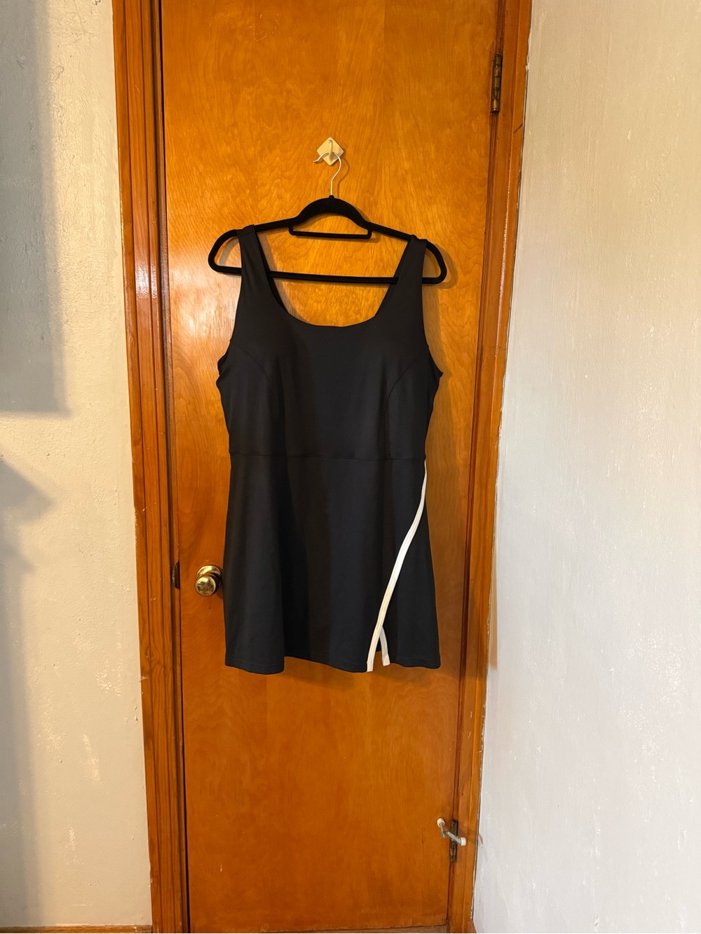 Xersion Black Athletic Dress with White Detail